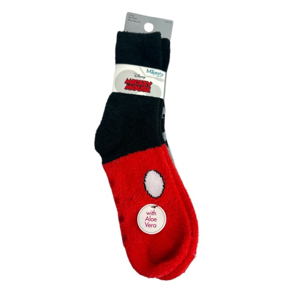 Disney Mickey Mouse Majesty Spa 2-Pack Socks W/Aloe Vera Size 4-10 - Picture 3 of 7